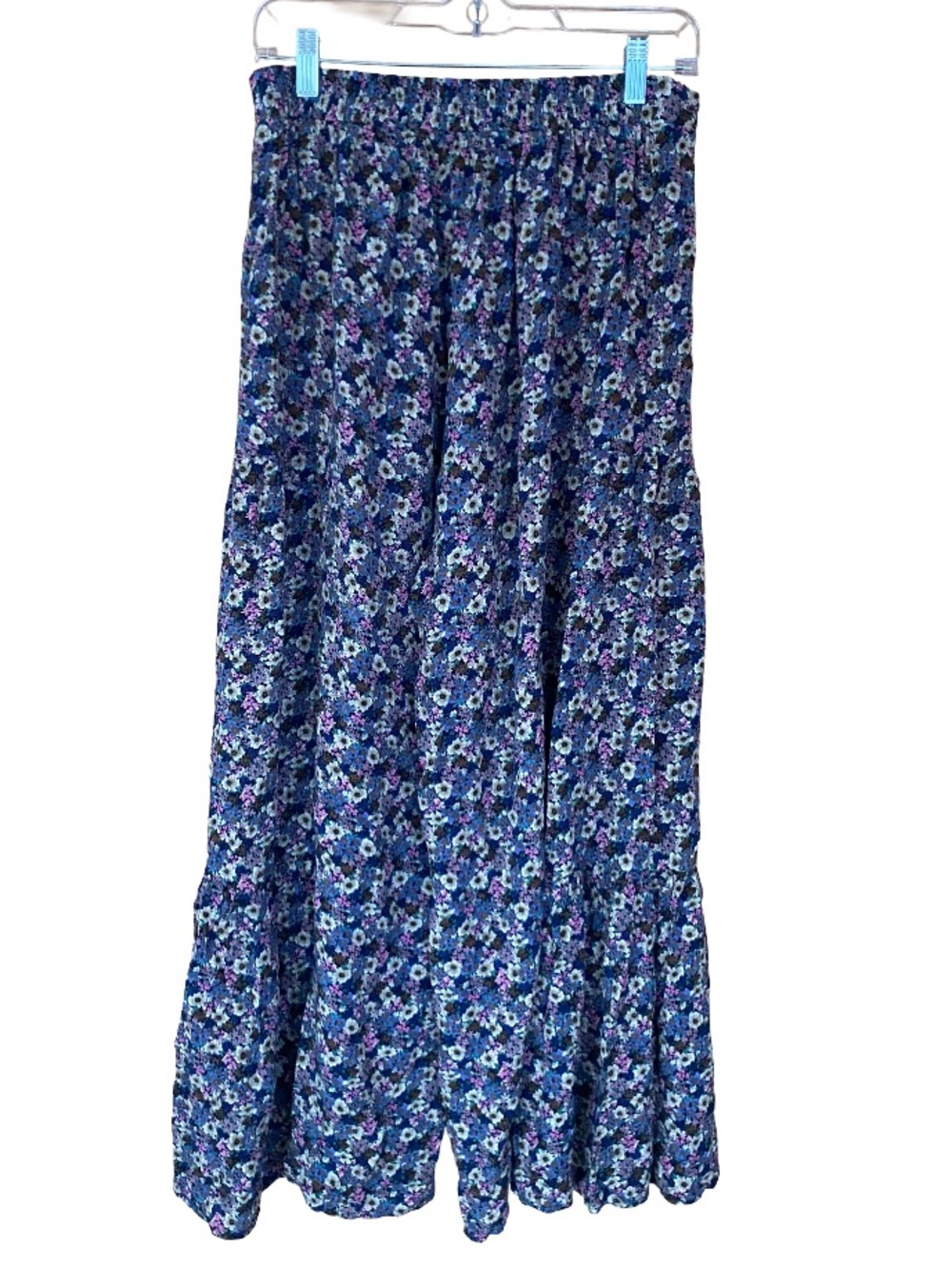 Natural Life purple blue wide leg floral palazzo boho pants size medium - Picture 5 of 7